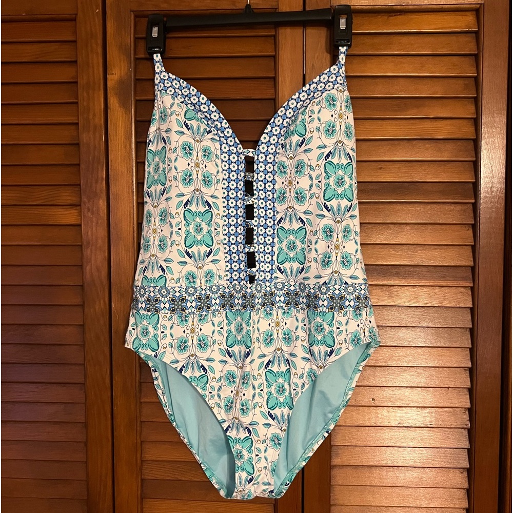 Blue Rod Beattie One Piece Swimsuit